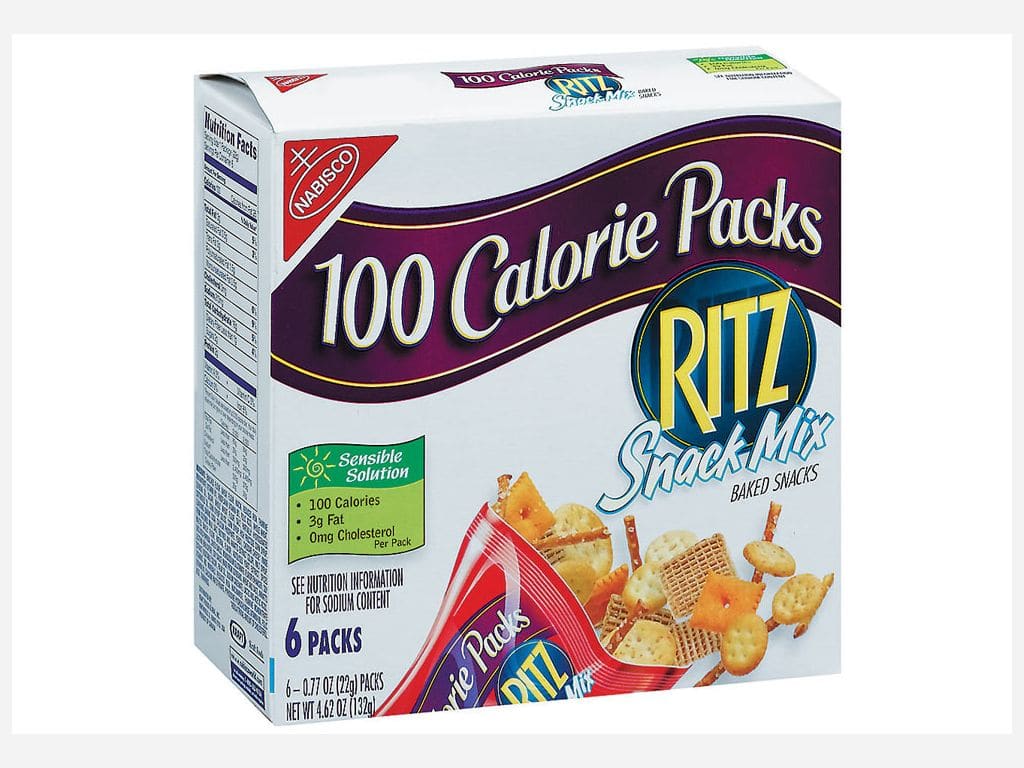 100 Cal Ritz Snack Mix From Nabisco Nurtrition And Price
