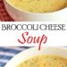 Broccoli & Cheese Soup (Bowl)