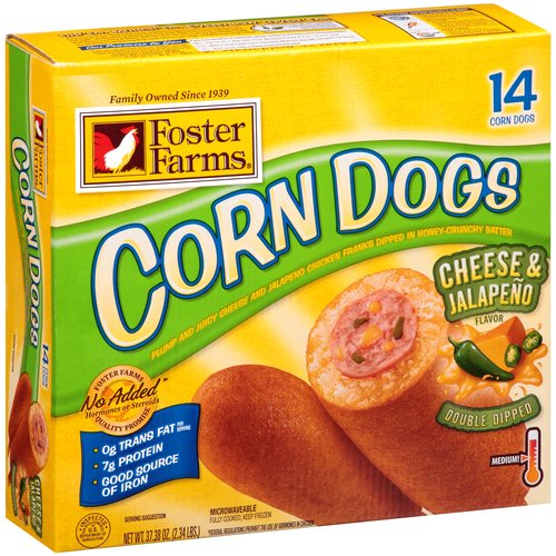 Cheese & Jalapeno Corn Dogs from Foster Farms | Nurtrition & Price