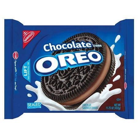 Double Stuf Peanut Butter Creme Chocolate Sandwich Cookies from Oreo ...