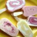 Frozen Fruit Sorbet Bars – Strawberry Lemonade Swirl