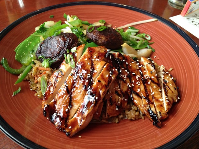 Grilled Teriyaki Chicken Brown Rice Bowl from Elephant Bar | Nurtrition ...
