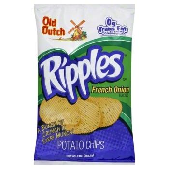 Ripples French Onion Potato Chips from Old Dutch | Nurtrition & Price