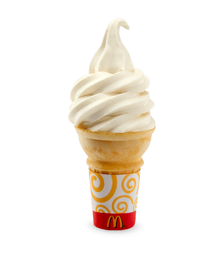 Vanilla Reduced Fat Ice Cream Cone from McDonald's ...