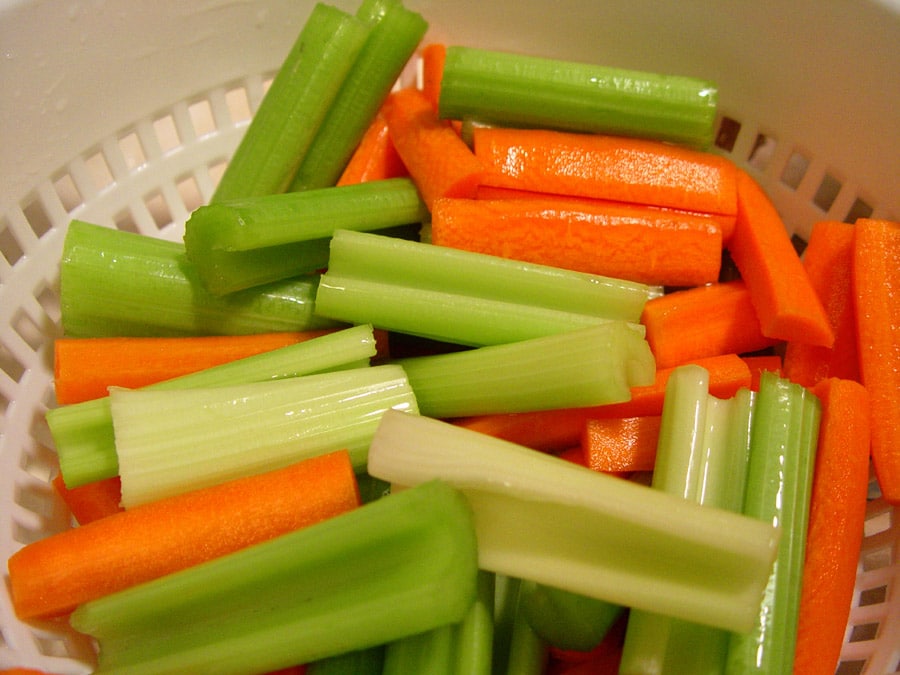 Carrots & Celery from Zaxby's Nurtrition & Price