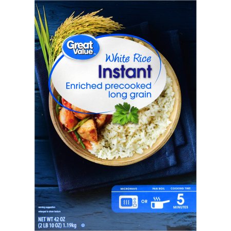 Instant Enriched Long Grain White Rice from Great Value ...