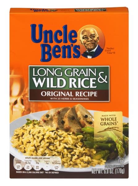 Long Grain & Wild Rice Original Recipe from Uncle Ben's | Nurtrition